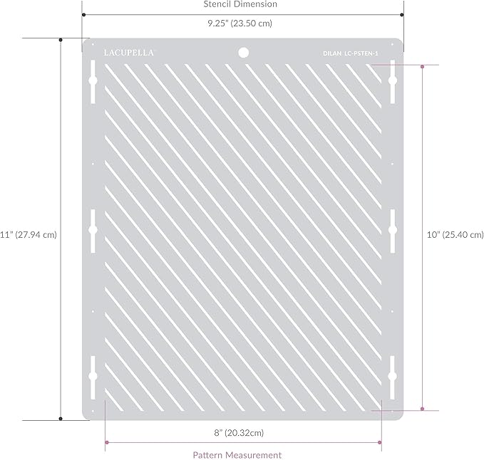 Cake Baking Stencil - Seamless Delicate Pattern for Decorating Tall Double Barrel Cake to Use with Buttercream, Royal Icing, Ganache, Paint, Airbrush (ORNA)