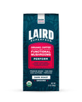 Laird Superfood Peruvian Dark Roast Coffee with Functional Mushrooms, Certified Organic Peruvian Ground Coffee Beans, Gluten-Free, Dairy-Free, Non-GMO, Paleo, Keto Friendly, 12 oz. Bag