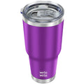 WETOWETO 30oz Tumbler, Stainless Steel Vacuum Insulated Water Coffee Tumbler Cup, Double Wall Powder Coated Spill-Proof Travel Mug Thermal Cup for Home Outdoor (Purple, 1 Pack)