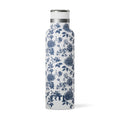 RTIC 20oz Journey Water Bottle Ceramic Lined Metal Stainless Steel Vacuum Insulated, BPA Free, Reusable, for Water, Hot and Cold Drinks, Travel, Sports, Camping, Blue Bouquet