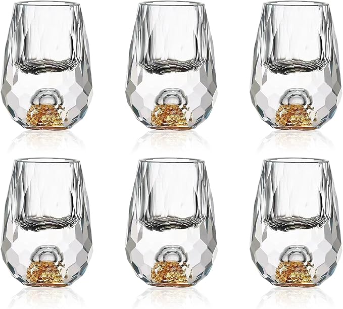 Soopiiso Crystal Glasses 0.5oz/15ml,shot glasses (6)