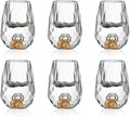 Soopiiso Crystal Glasses 0.5oz/15ml,shot glasses (6)