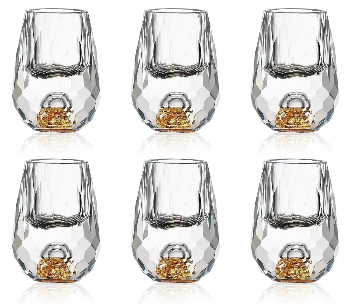 Soopiiso Crystal Glasses 0.5oz/15ml,shot glasses (6)
