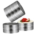 8Packs Perforated Tart Rings 3.15 Inch Stainless Steel Perforated Cake Rings, Round Ring Molds for Cookies, fruit tarts, Prevent Soggy Crust & Even Baking