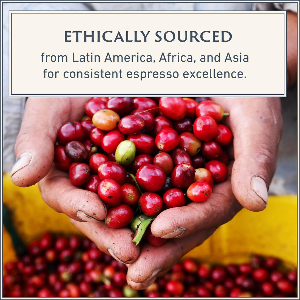 Italian Espresso Beans, Medium Roast Arabica Robusta, Whole Bean Coffee