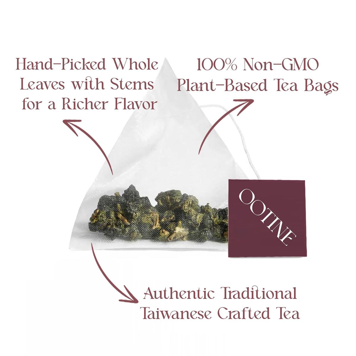 OOTINE Taiwan Oolong Tea Sampler Discovery Box – Single-Origin Loose Leaf Tea (3 Bestselling Flavors, 9 Pyramid Sachets) | Homegrown, Individually Wrapped, Multiple Infusions