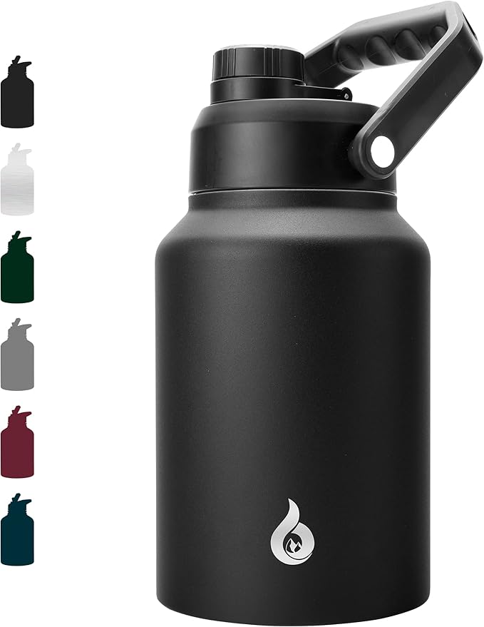 BJPKPK 64oz Insulated Water Bottle, Stainless Steel Vacuum Jug with Handle