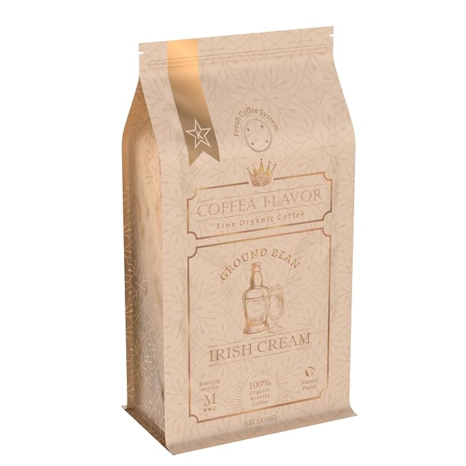 Organic Ground Coffee Medium Roast (16oz) - Irish Cream Flavored