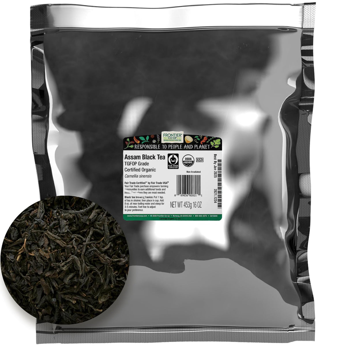 Frontier Bulk Nepali Black Tea, Organic, 1 Pound