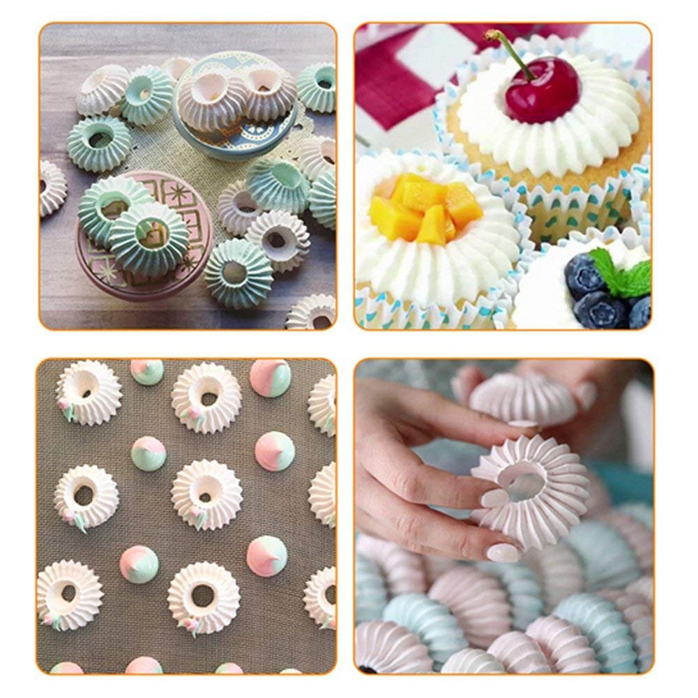 FantasyDay Cake Decorating Set, 2 Pieces Stainless Steel Icing Piping Nozzles Tips Kit with Reusable Piping Bag - Christmas Birthdays Anniversary Wedding Cakes Cookies Dessert Pastry DIY Making Tools