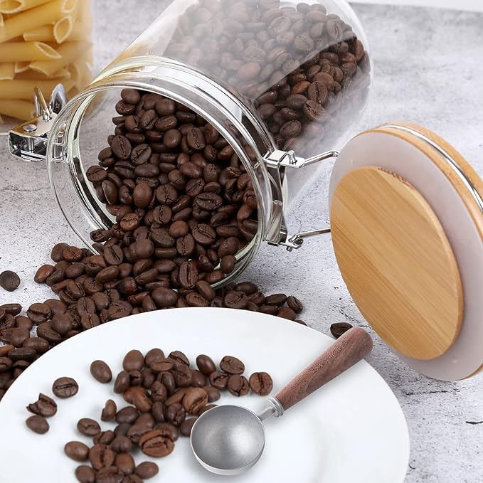 Easyworkz Retro Stainless Steel Coffee Spoon With Black Walnut Handle,10g - Measuring Spoon (Vintage)