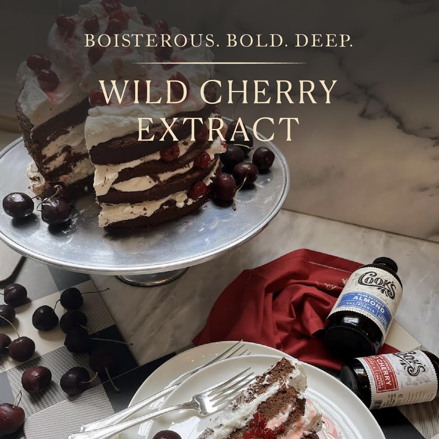 Cook's Wild Cherry Extract for Baking, Preserves & Syrup, 32 oz