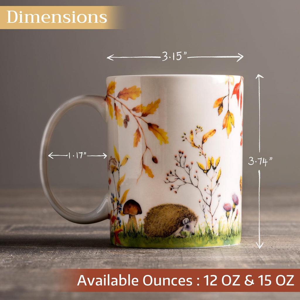 Maison d' Hermine Coffee Mug with Handles Tea Cups (12 Ounce, Pack of 1)