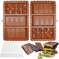 Chocolate Bar Mold - Food Grade Silicone Chocolate Molds, Non-Stick & Easy to Release Deep Mold for Dubai Pistachio Chocolates, Candy, Snacks, Desserts, Resin Art, Dishwasher Safe (2)