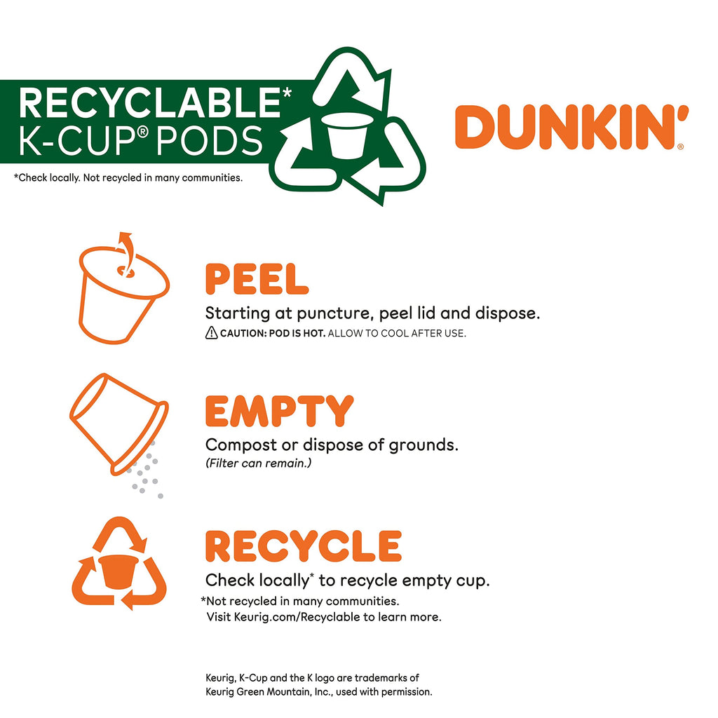 Dunkin' Flavored Coffee, Variety Pack, Keurig K-Cup Pods, 60 Count Box