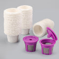 Haetyly 300 Count Paper Coffee Filters with 1 Reusable K Cup for Keurig Single Serve 1.0 and 2.0