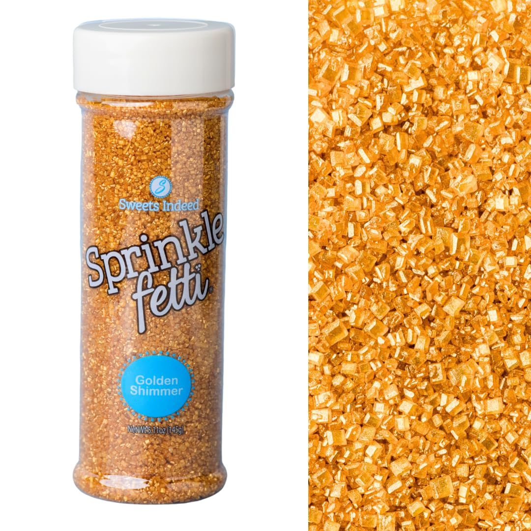 Sweets Indeed Sanding Sugar Crystals for Baking & Decorating, 5.11 oz (Glitz)