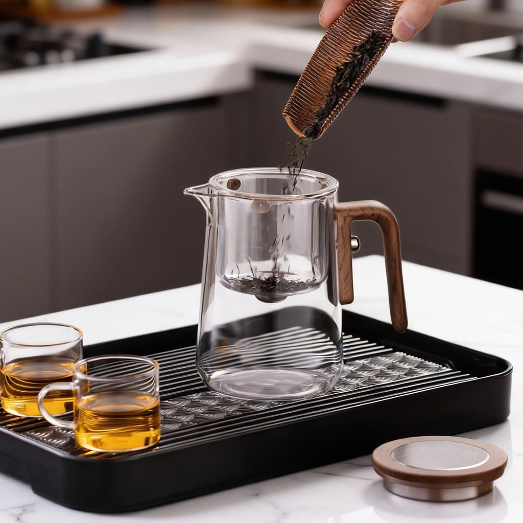 DRNKNSTX Enchanted Tea Pot with Tea Infuser, Loose Leaf Tea Steeper, 27 oz