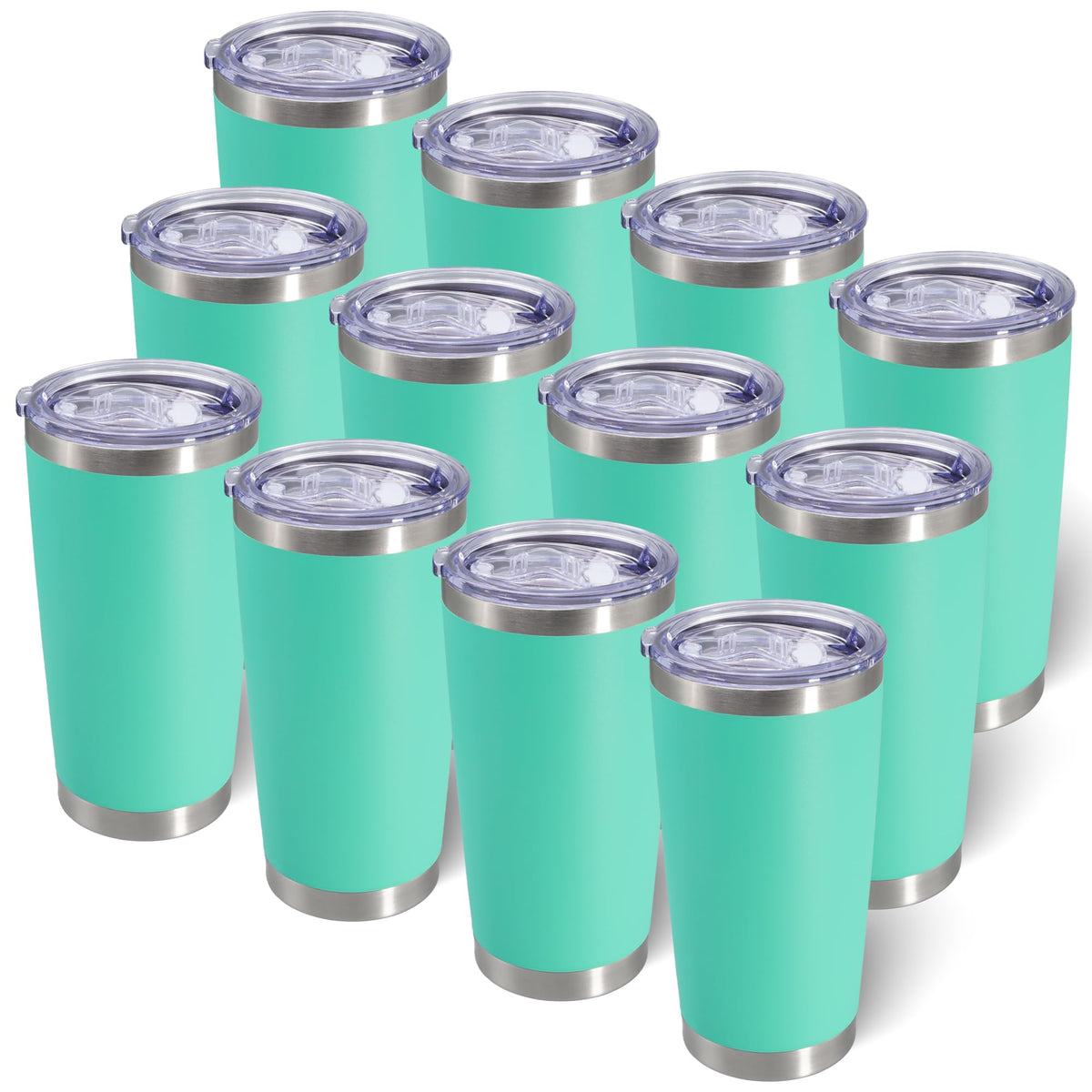 20oz Tumbler with Lid Stainless Steel Tumblers Insulated Mug Hot Pink 12P