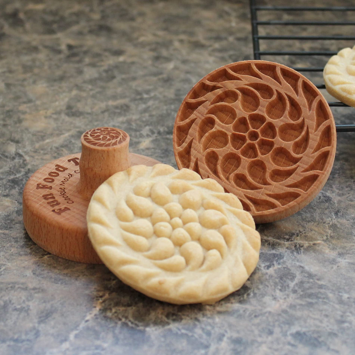 Fun Food Tools, Wood Cookie Stamp, 2.5 Inch (Chartres Cathedral CS-056)
