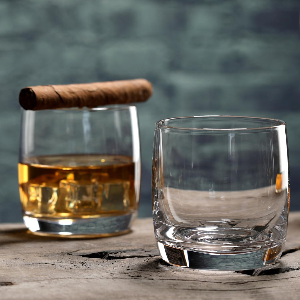 Wlasss Whiskey Glasses Set of 6, 12.5 oz Crystal Rocks Glasses