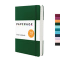 PAPERAGE Lined Journal Notebook, (Dark Green), 252 Pages, Medium 5.6 in x 8 in - 100 GSM Thick Paper – Hardcover Journaling Notebook for Work, School & Note Taking