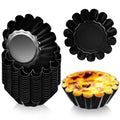 LemonRoad 16 Pcs Egg Tart Molds 2.6 Inch Non-stick Carbon Steel Tart Pans