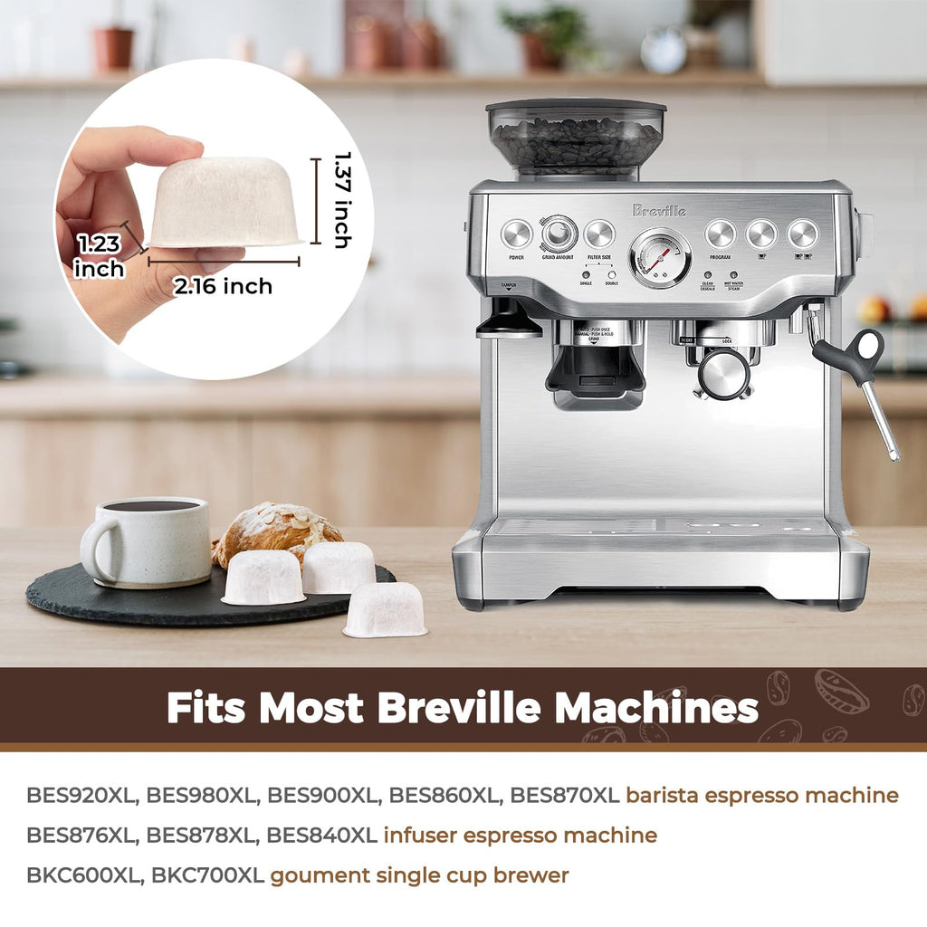 Premium 6-pack Water Filters For Replacement Breville BWF100 with Ion Exchange Resin inside