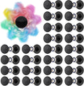 NiArt Fidget Spinner Toy DIY Bearing with Caps Set 24-Pack, MR137 0.5" Single-Sealed Chrome Steel Bearing Balls Replacement High Speed 13mmx7mmx4mm Epoxy Resin Casting Craft Skateboard Stress Reliever