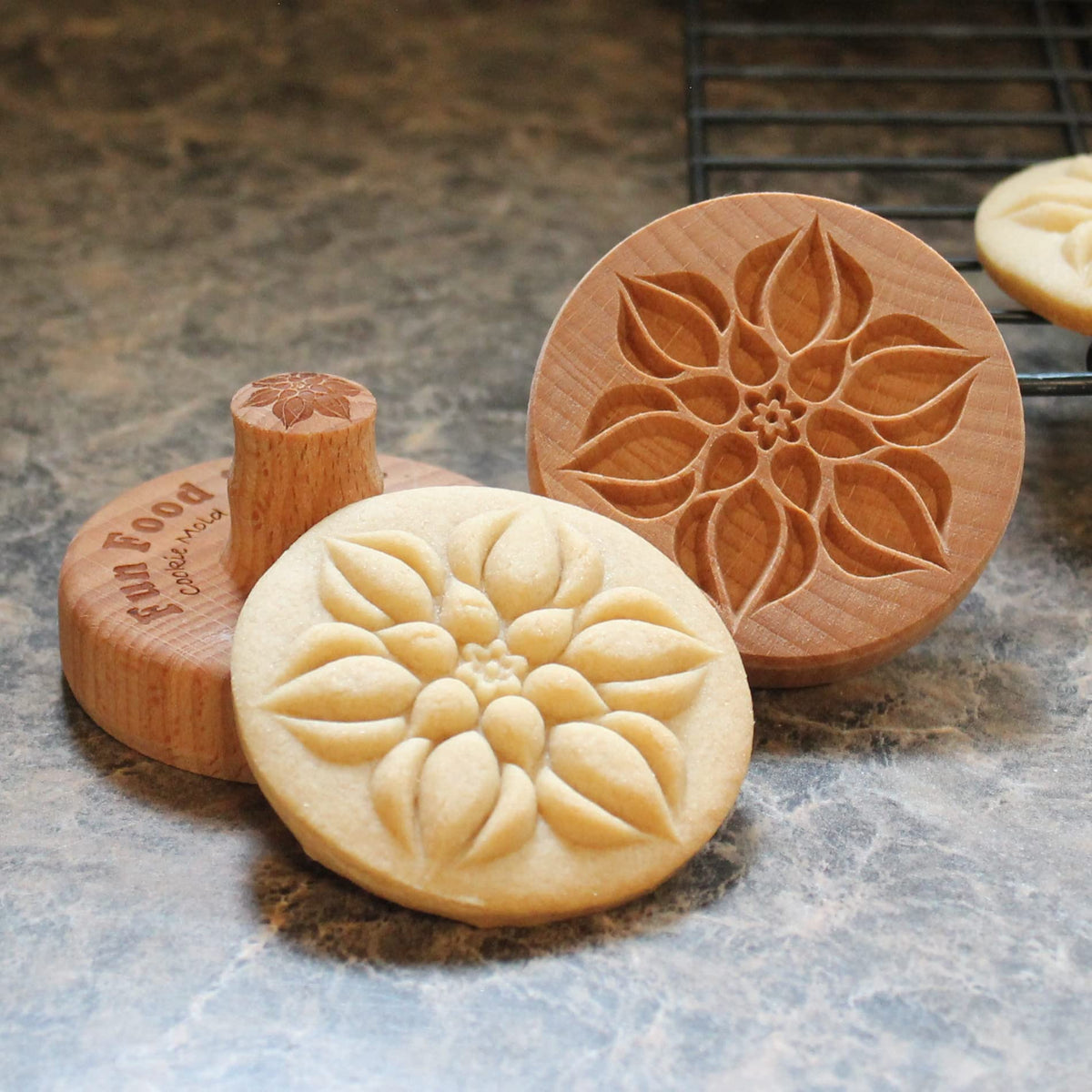 Fun Food Tools, Wood Cookie Stamp, 2.5 Inch (Chartres Cathedral CS-056)