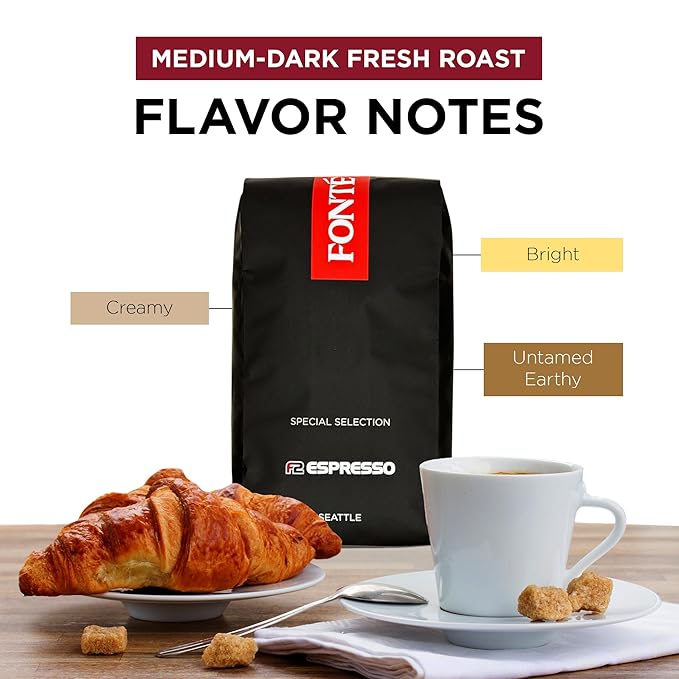 Fonte Coffee Roaster - Drip Coffee - Medium-Dark Fresh Roast - Roasted in Seattle - Single Origin - Sweet, Caramel, Cocoa - 12 oz - F2