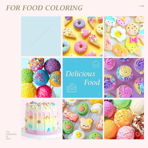 12 Color Cake Food Coloring Set, Nomeca Food Grade Vibrant Food Color Liquid Dye Tasteless for Baking, Icing, Easter Egg, Fondant, Cooking, Slime Making DIY Supplies Kit -.35 Fl. Oz (10 ml) Bottles