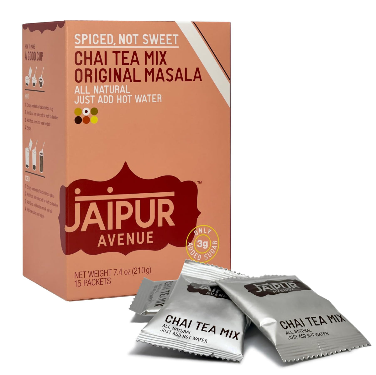 Jaipur Avenue's All-Natural Vanilla Chai Tea Mix (15-Count Box)