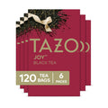TAZO Joy Limited Edition Seasonal Blend of Black, Oolong & Green Tea with Hints of Peach, 120 Total Bags (20ct - Pack of 6)