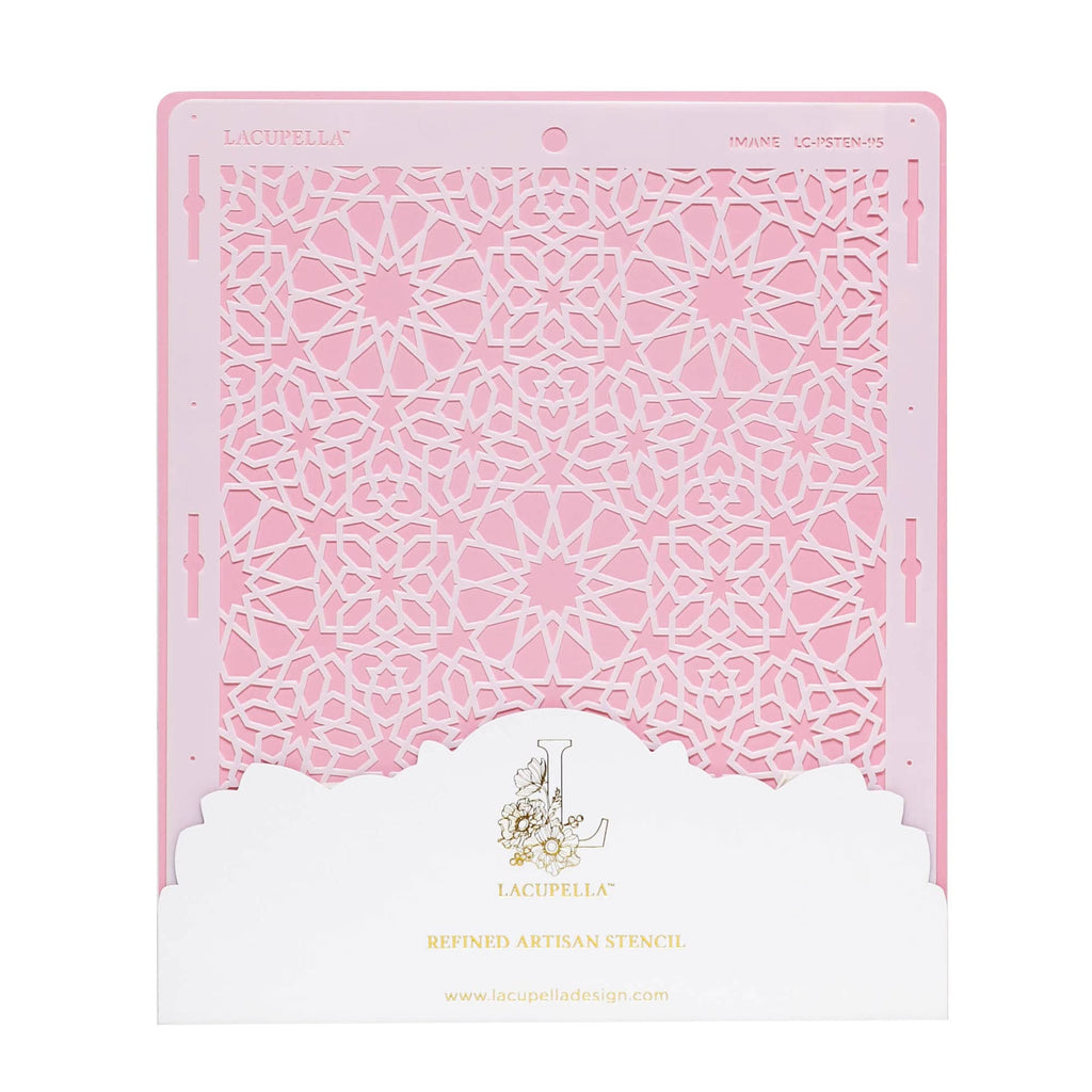 Lacupella Cake Stencil for Buttercream Cake, Royal Icing, Ganache, Painting, Art and Crafts (IMANE)