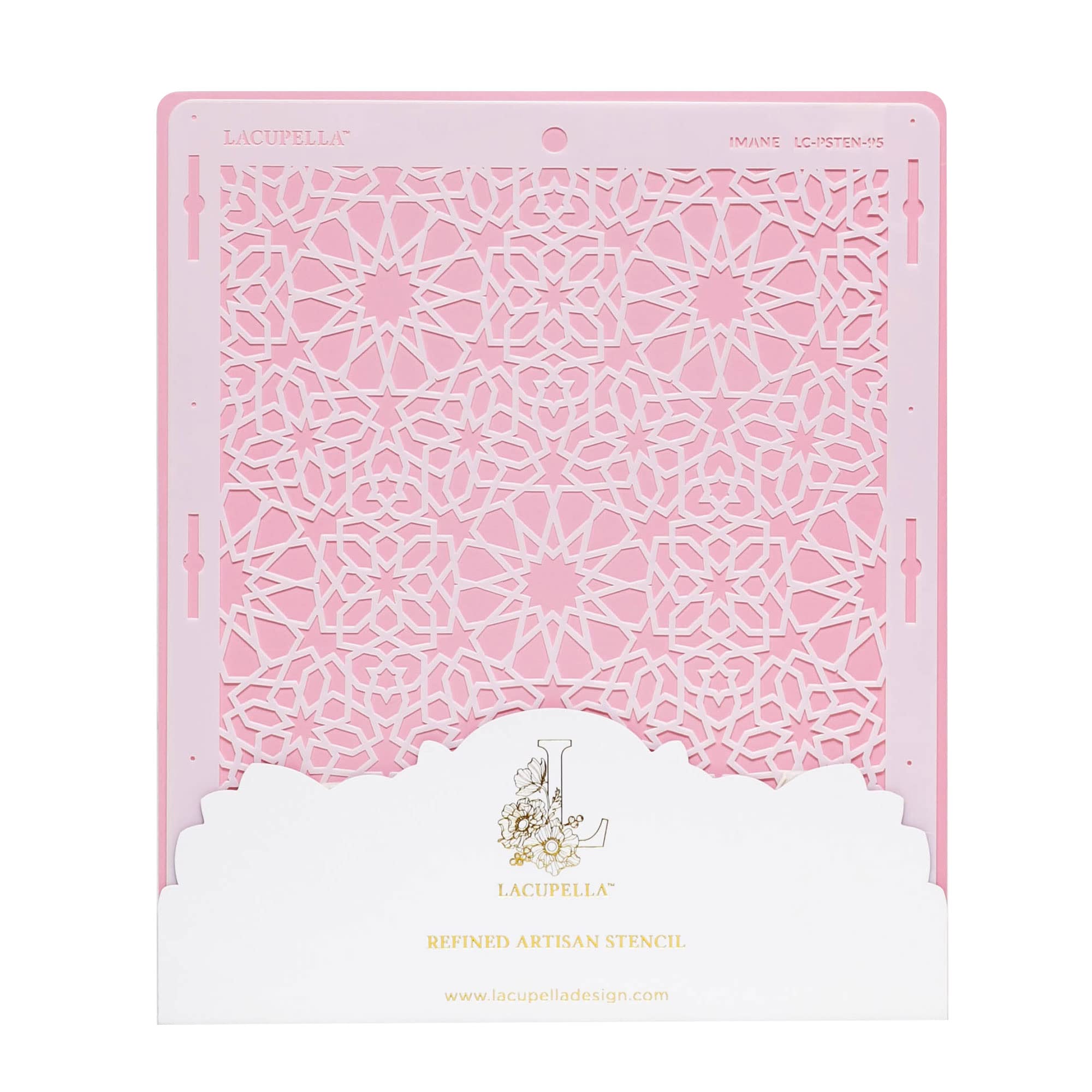Lacupella Cake Stencil for Buttercream Cake, Royal Icing, Ganache, Painting, Art and Crafts (IMANE)