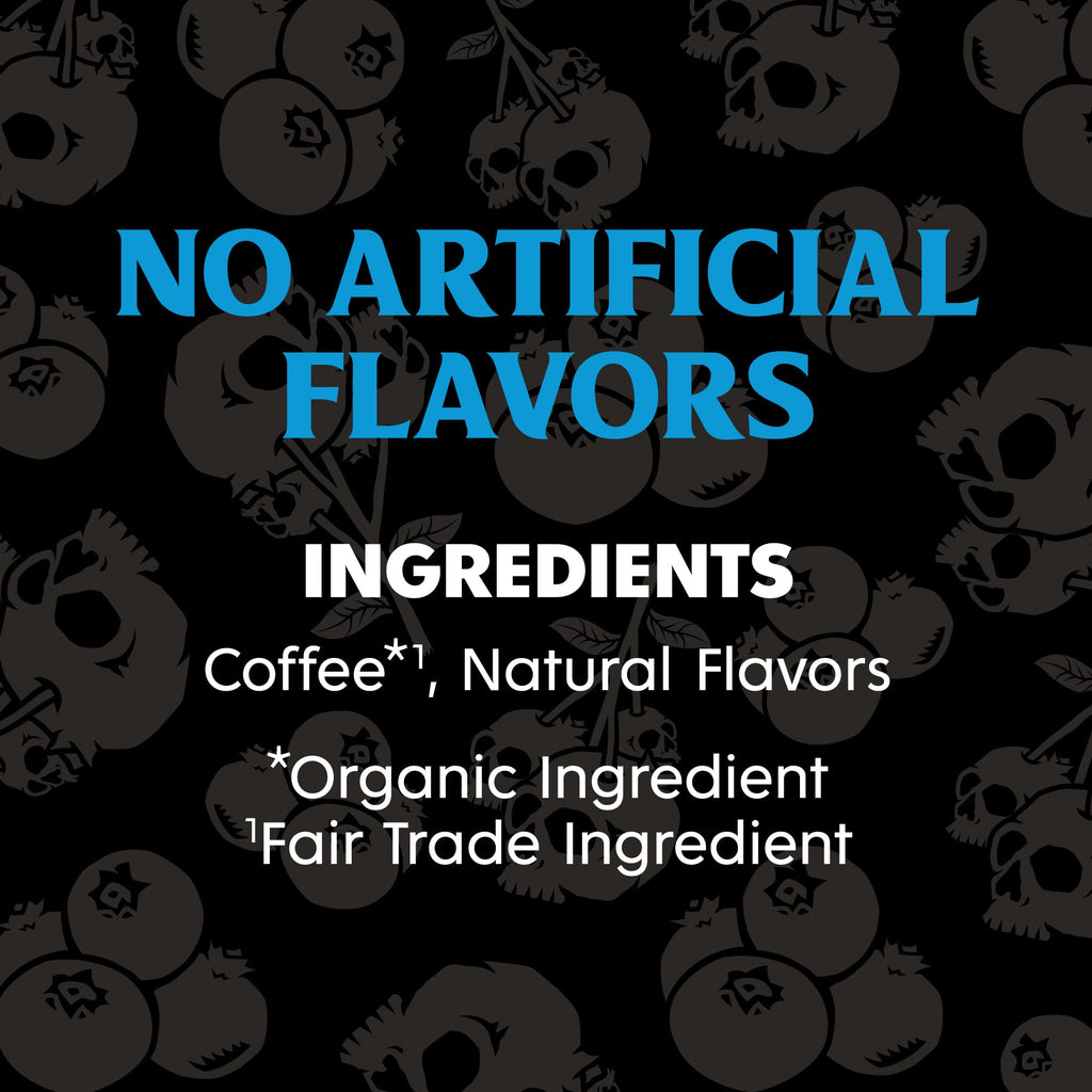 Death Wish Coffee Blueberry Single Serve Coffee Pods, Fair Trade, 30 Count