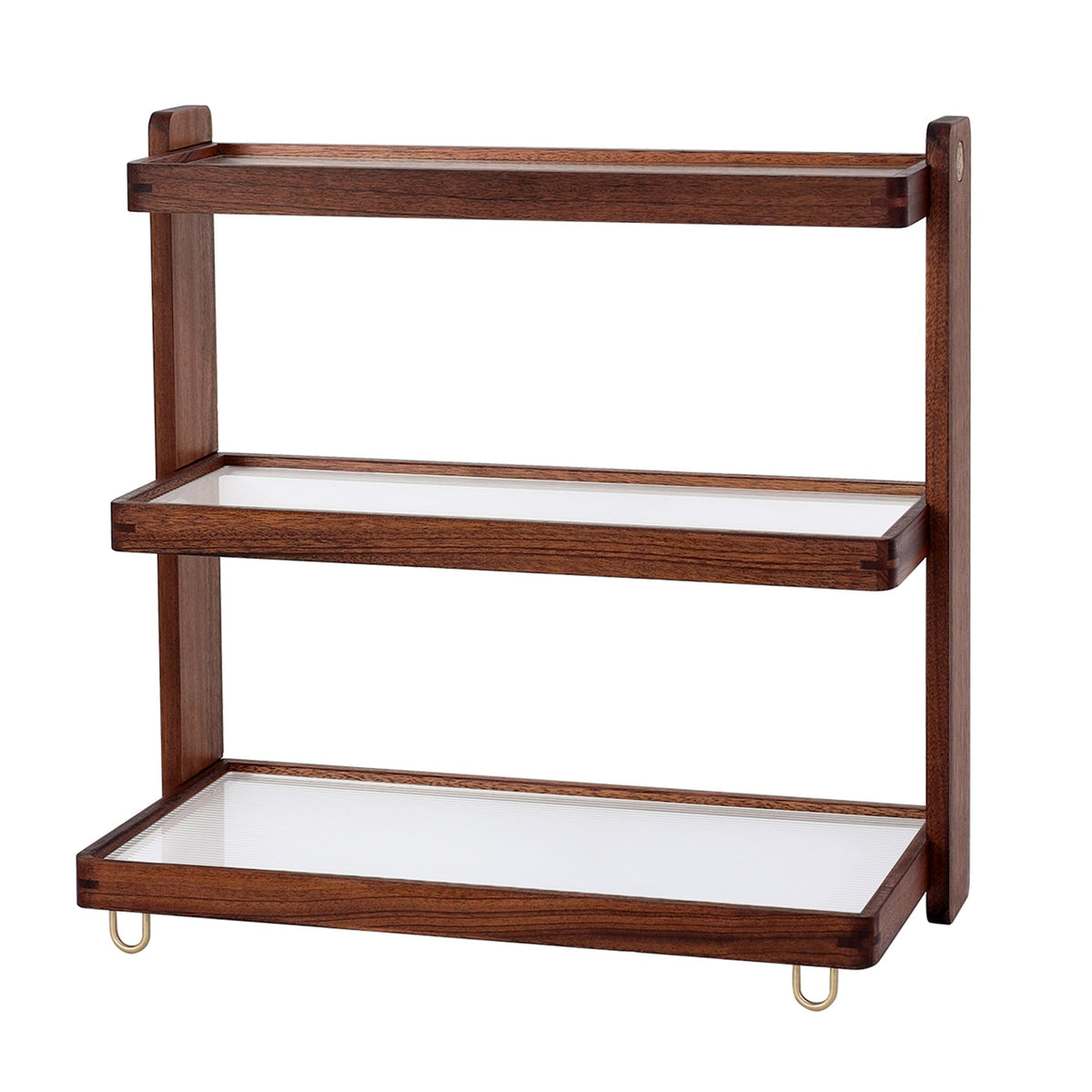 KAOTGOT Coffee Mug Holder Wooden Cup Rack Mug Display Shelf Coffee Cup Holder for Countertop 4 Tier Wood Coffee Mugs Holder for Kitchen Coffee Cup Storage