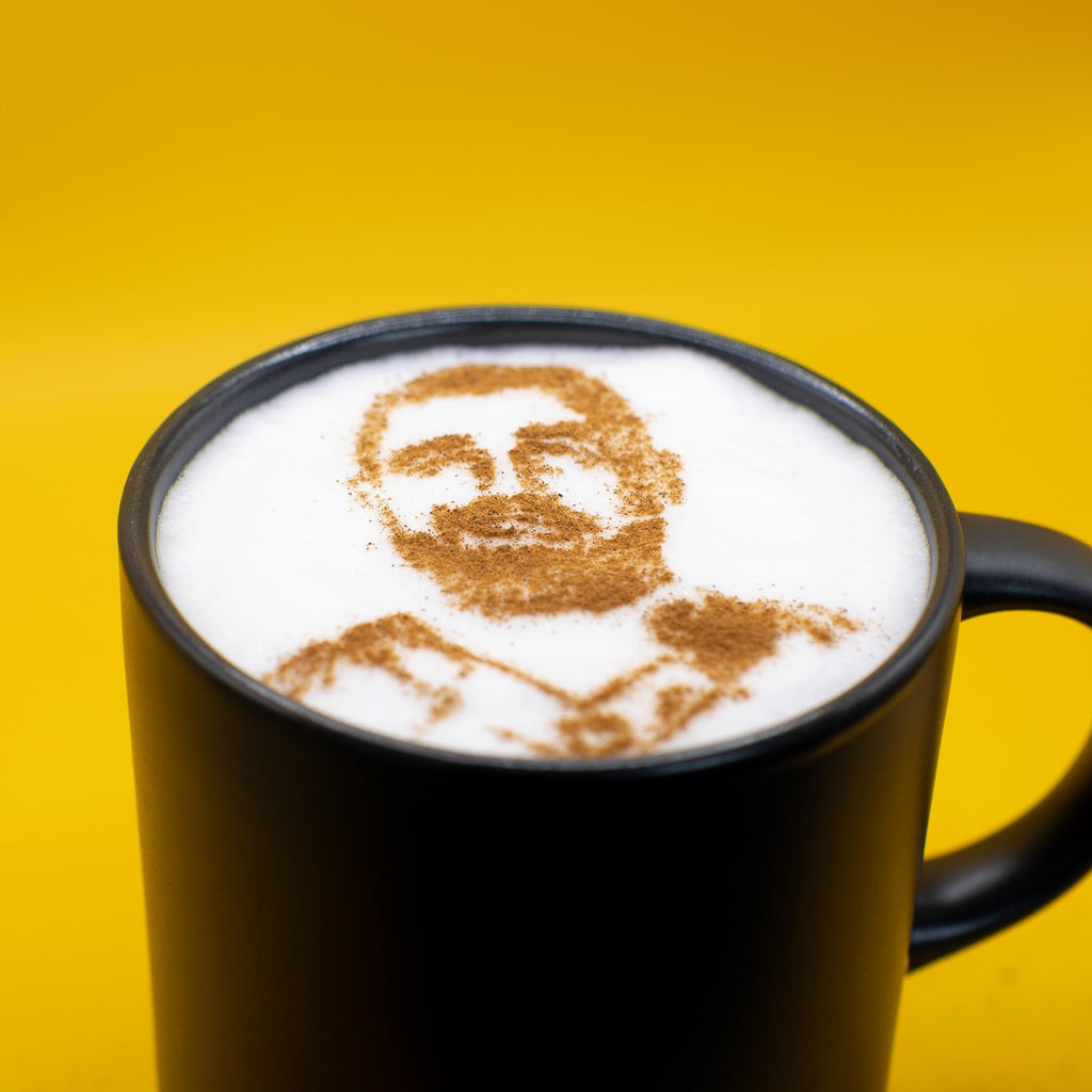 Stencil Stop Custom Coffee Stencil - Customizable for Business Logos, Faces, Images - 14 Mil Mylar Plastic (3 x 3 inches - 5 Pack)