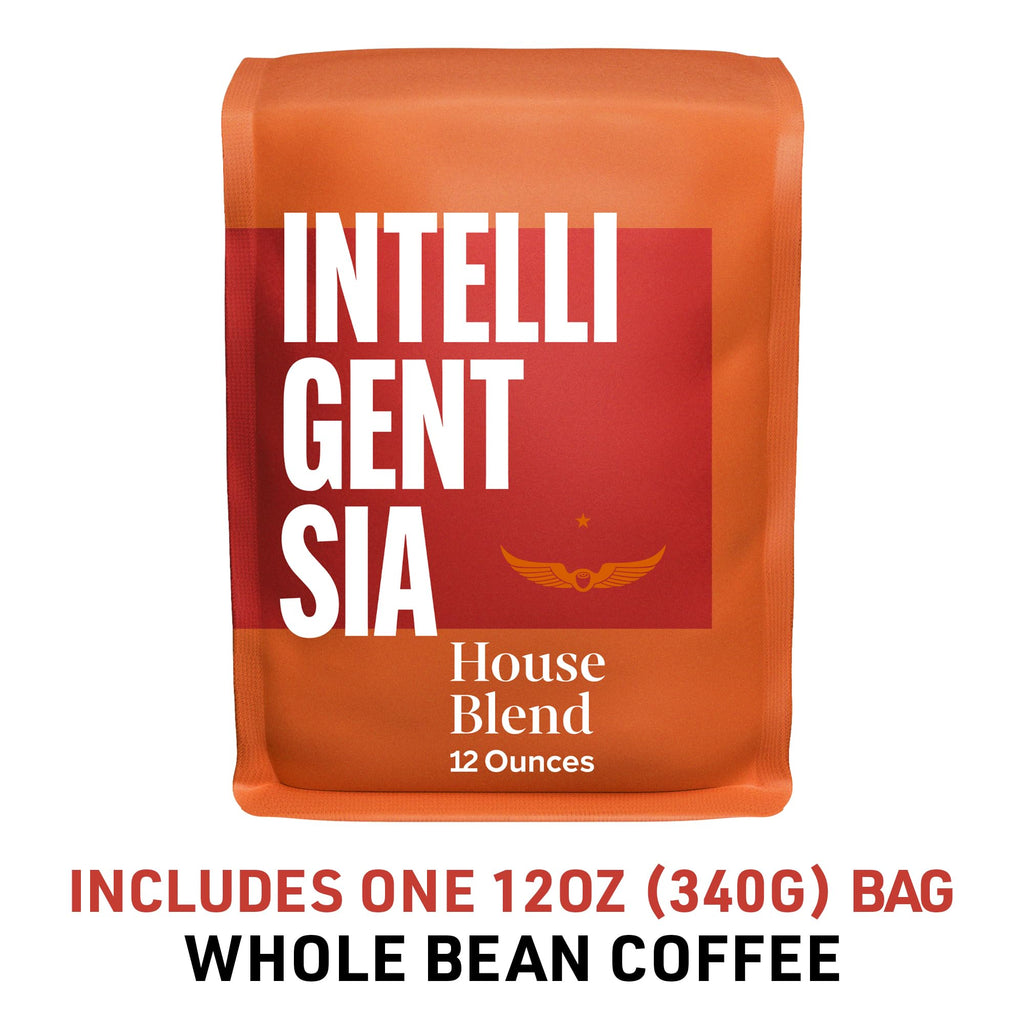 Intelligentsia Coffee, Light Roast Whole Bean Coffee, 100% Arabica Coffee - House Blend 12 Ounce Bag