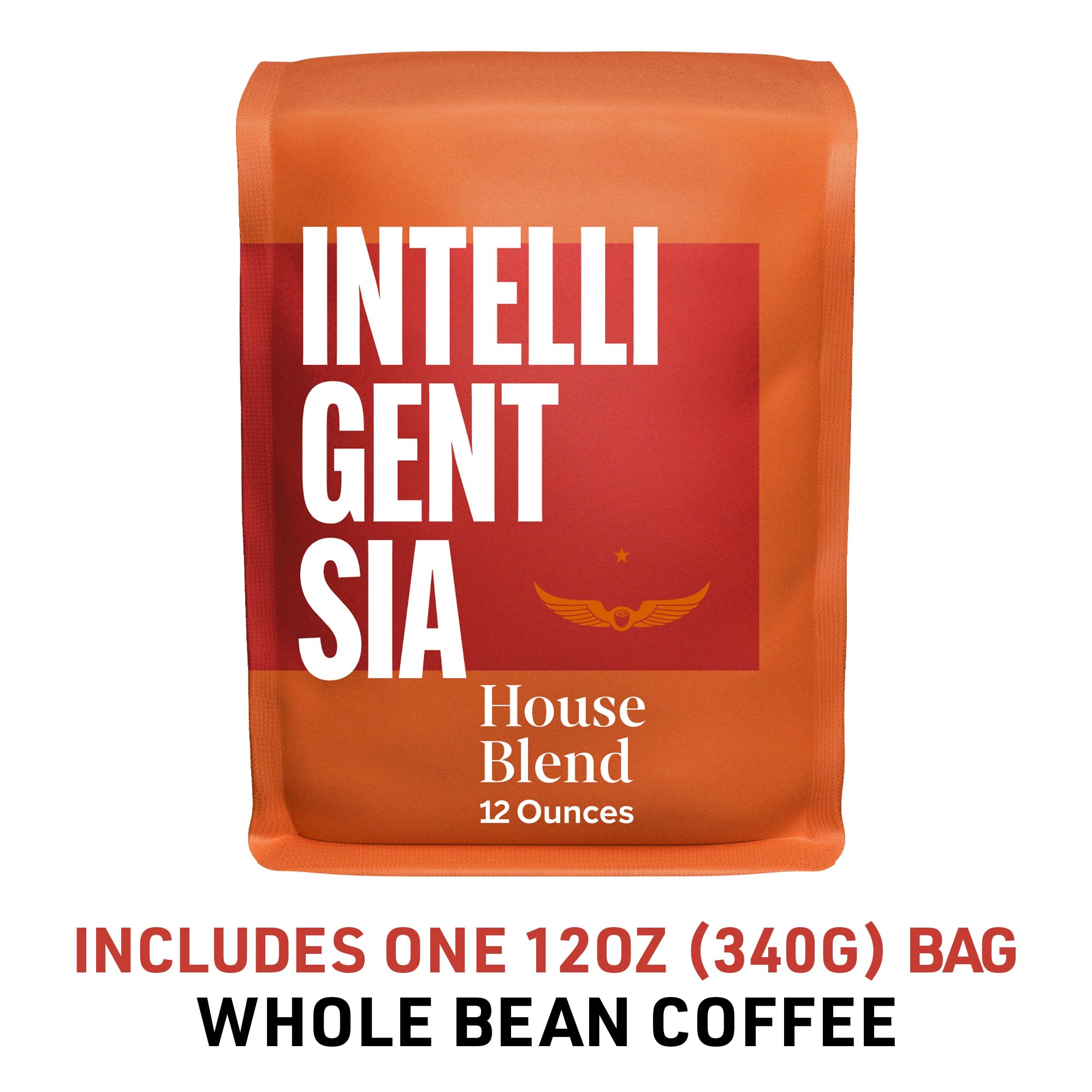 Intelligentsia Coffee, Light Roast Whole Bean Coffee, 100% Arabica Coffee - House Blend 12 Ounce Bag