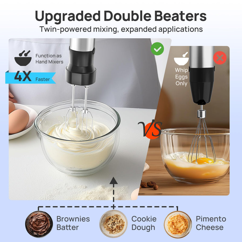Consciot 7-in-1 Immersion Blender Handheld Max 1100W, Trigger Speed Control