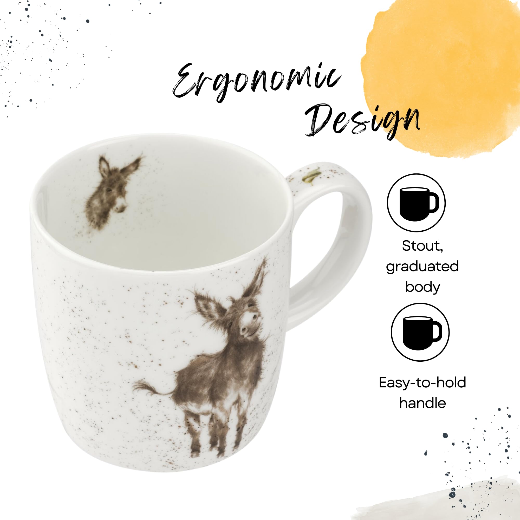 Royal Worcester Wrendale Designs 14 oz Mug, Gentle Jack