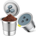 Stainless Steel Reusable K Cups Compatible with Ninja Coffee Maker,Upgrade2 Pack K Cups Reusable Coffee Pods,Permanent Coffee Filters Fit Ninja CFP201 CFP300 CFP301 CFP305 CFP307 CFP400 (2Pack)