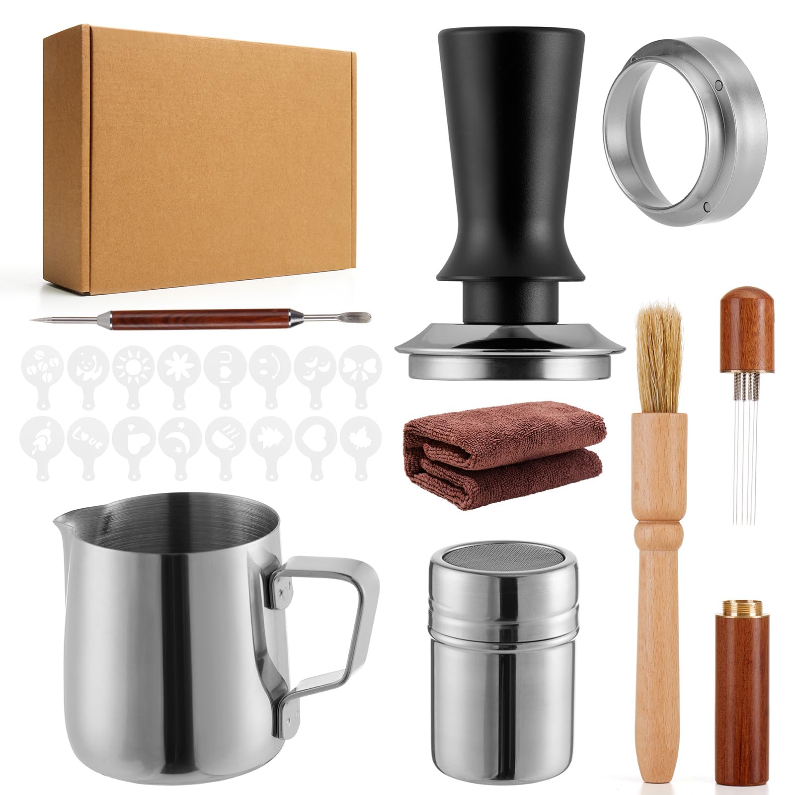 Espresso Accessories Kit, Tamper Tools Set, Coffee Machine Tools Sets