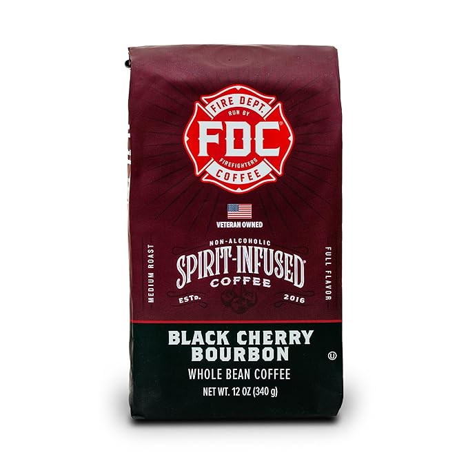 Fire Department Coffee Vanilla Bourbon Infused Ground Coffee - 12 oz