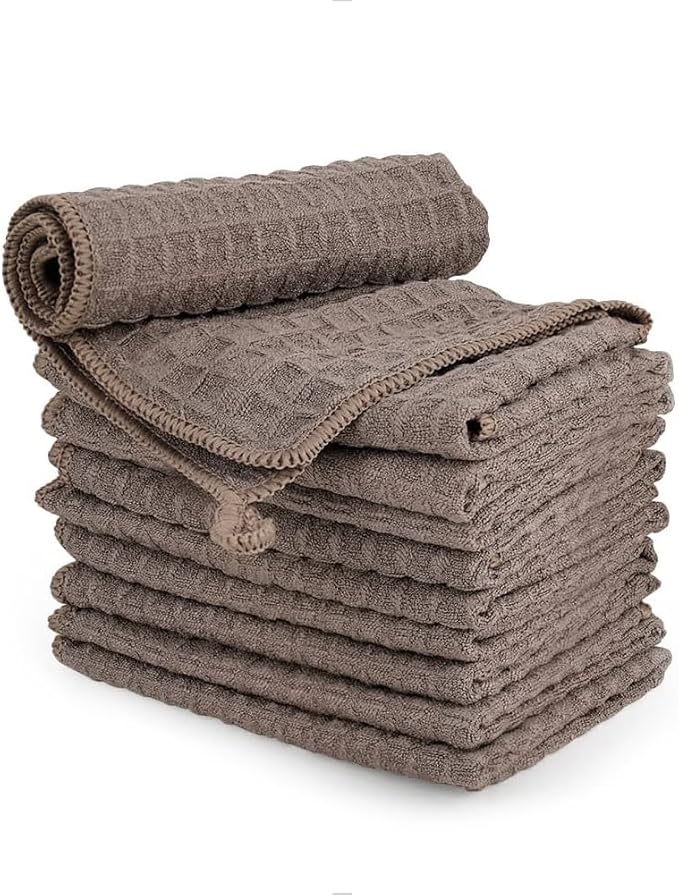 watchget 6 Pack Microfiber Espresso Barista Cleaning Towels