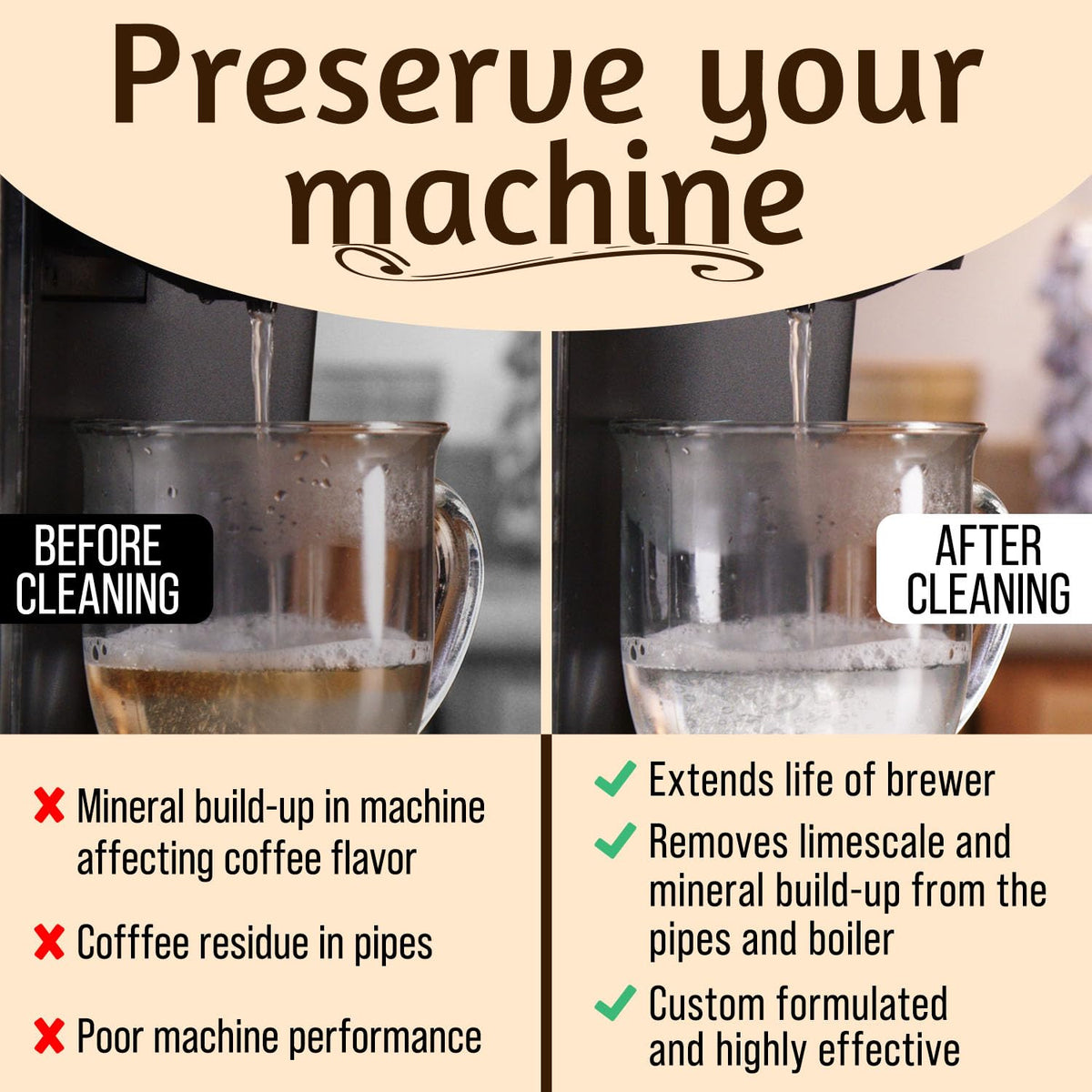 IMPRESA Coffee Machine Descaler - Universal Descaling Solution - 3 Pack