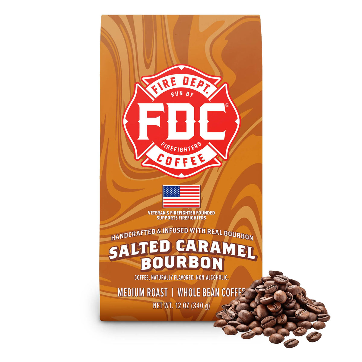 Fire Department Coffee Dark Roast Whole Bean Coffee - 12 oz
