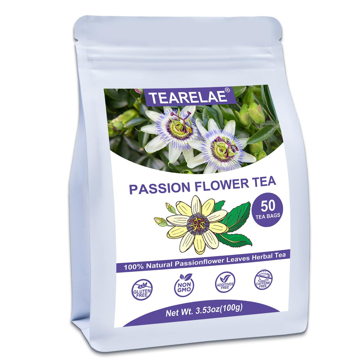 TEARELAE - Linden Tea Bags, 45 Ct, Linden Flower & Leaf, Te de Tilo